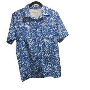 Columbia Mens PFG Hawaiian Fishing Short Sleeve Button Up Shirt XS Outdoors Golf